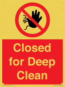 Closed for Deep Clean